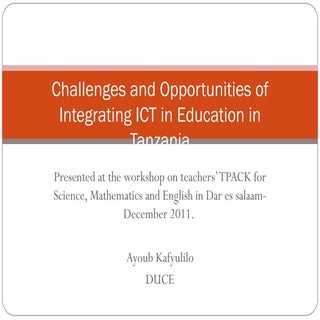 Challenges and opportunities of int...