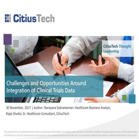 Challenges and Opportunities Around Integration of Clinical Trials Data