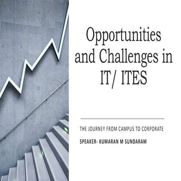Challenges and opportunities in it and ites  soft and hot skills