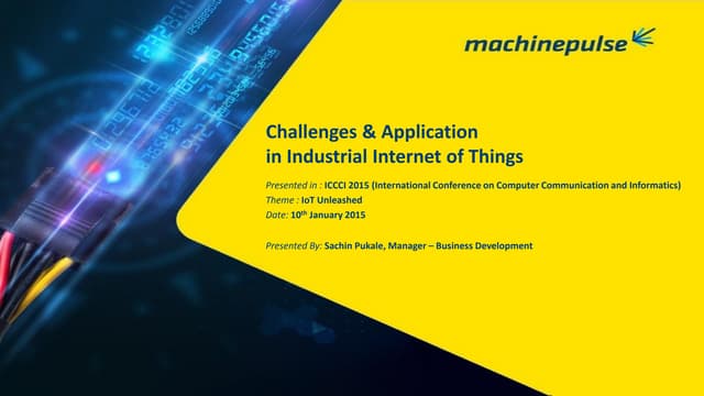 Challenges & Applications in the Industrial Internet of Things (IoT)