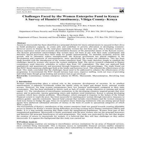 Small-Scale Mining and Empowerment of Women in the Adansi North ...