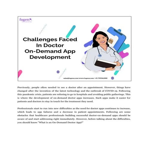 Challenges Faced In Doctor On-Demand App Development.pdf