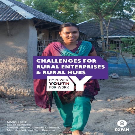 Oxfam mentions Sote Hub in Challenges for Rural Enterprises & Rural Hubs 