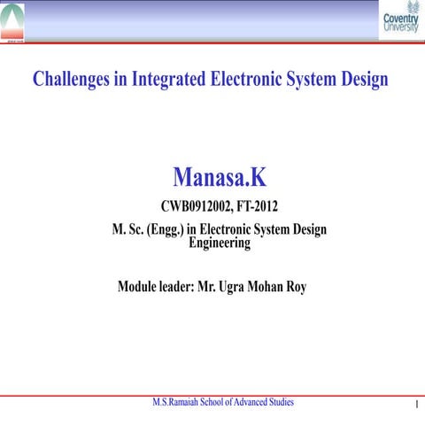 Challenges in Integrated Electronic System Designs | PDF