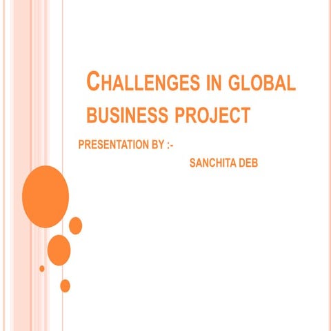 Challenges in global business project