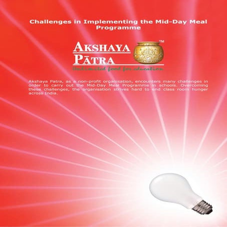 Challenges in Implementing the Mid-Day Meal Programme | PDF