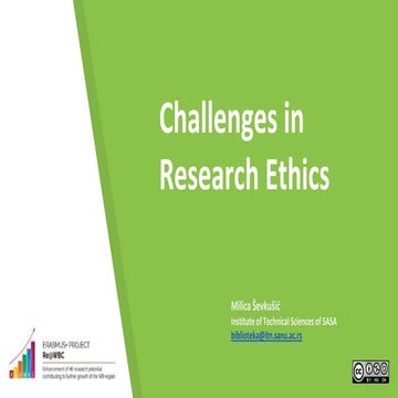 Challenges in research ethics