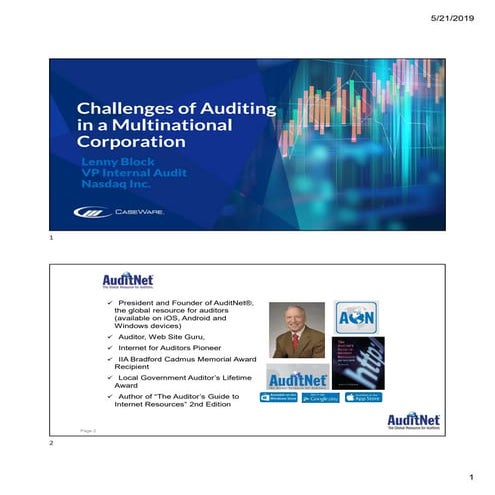 Overcoming the Challenges of Audit Reporting in a Multinational Corporation 