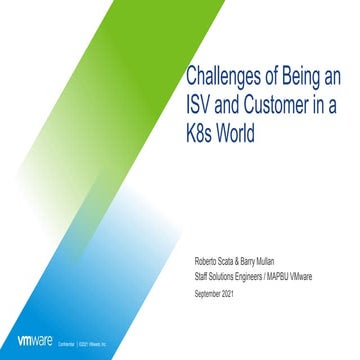 Challenges of Being an ISV and Customer in a K8s World