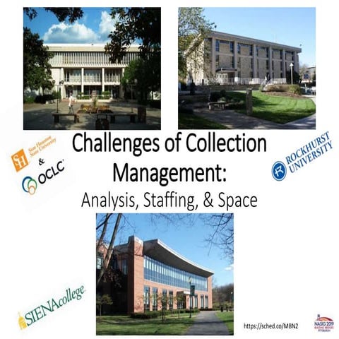 Challenges of collection management: analysis staffing and space 