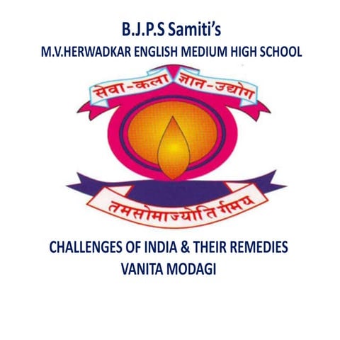 Challenges of India & their Remedies.pptx