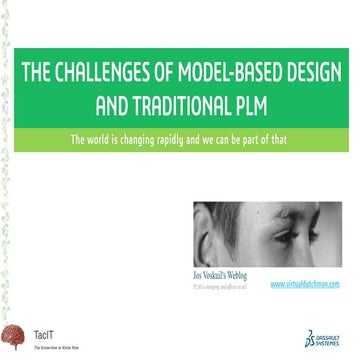 The Challenges of model based and traditional plm