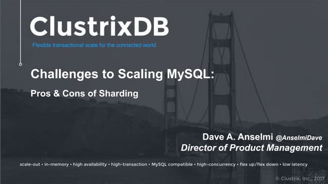 Tech Talk Series, Part 2: Why is sharding not smart to do in MySQL?