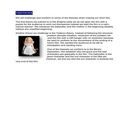 Challenging theories