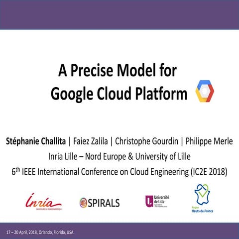 A Precise Model for Google Cloud Platform (IC2E'2018)