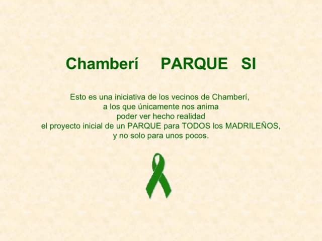 Chamberí: Parque SI, Golf NO