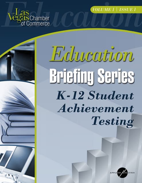 Las Vegas Chamber of Commerce Student Testing Narrative