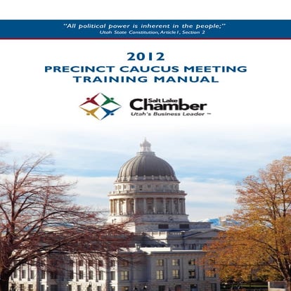 Precinct Caucus Training