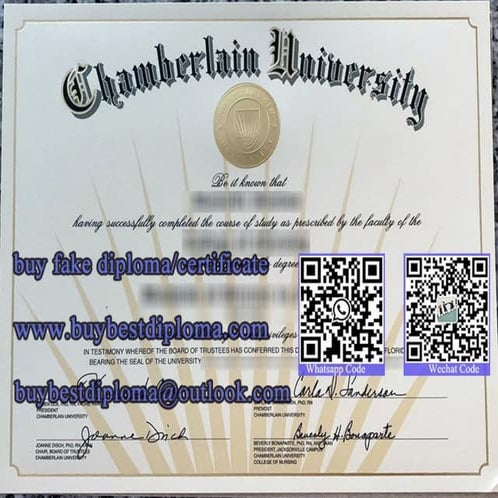 Cost to make a Chamberlin University diploma