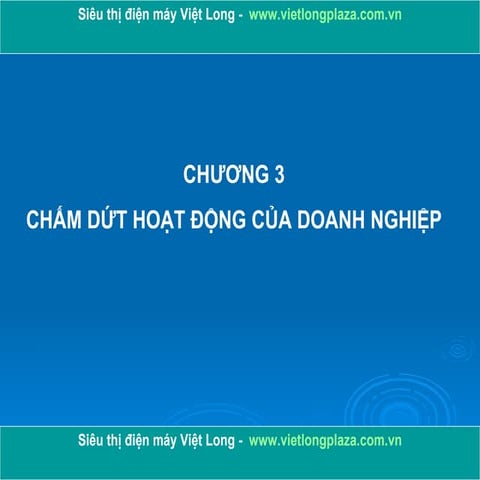 Cham dut hoat dong cua doanh nghiep