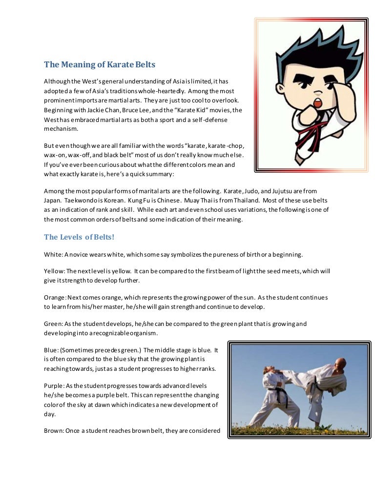 The Meaning of Karate Belts