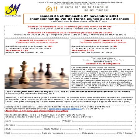 Championnat val de-marne 2011