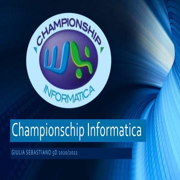 Championschipinformatica01 | PPTX
