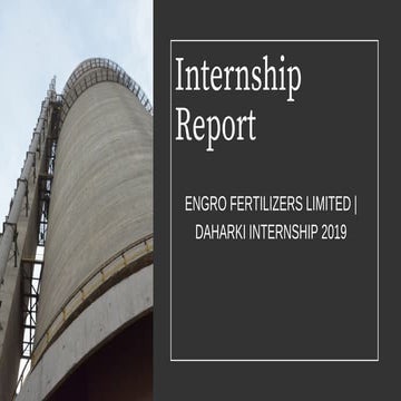 Report of Engro Fertilizer