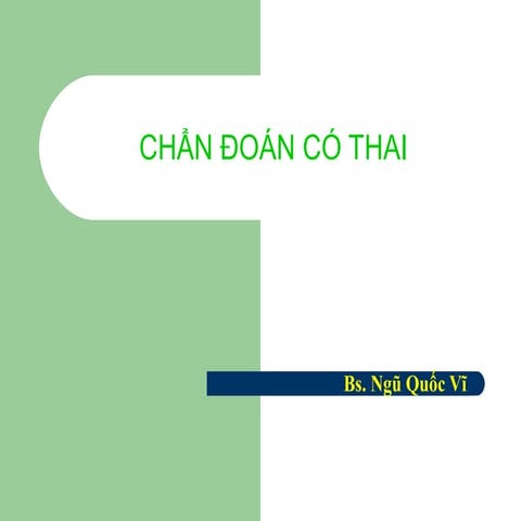 Chan doan thai, dinh tuoi thai