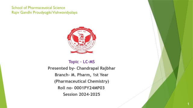 liquid chromatography-mass spectrometry (LC-MS) | PDF