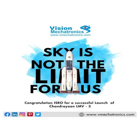Vision Mechatronics is Celebrating the successful launch of Chandrayaan ...
