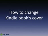 How to customize Kindle book's cover