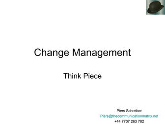 Change management