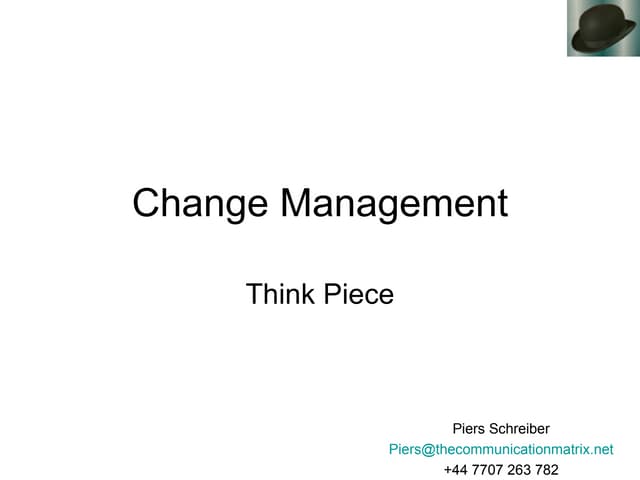 Change Management