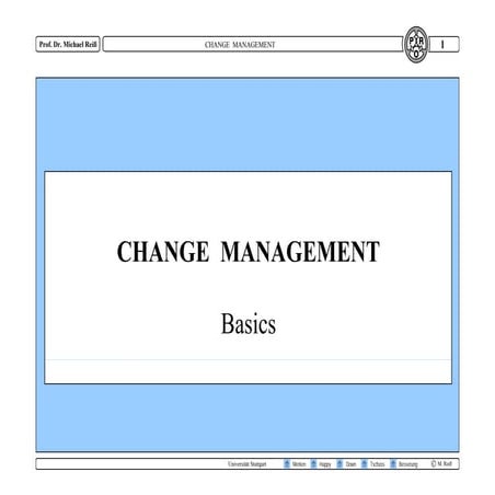 Change Management Basics