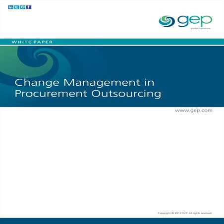 White Paper: Change management in procurement outsourcing
