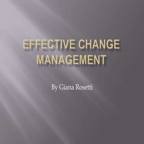 Change Management Process