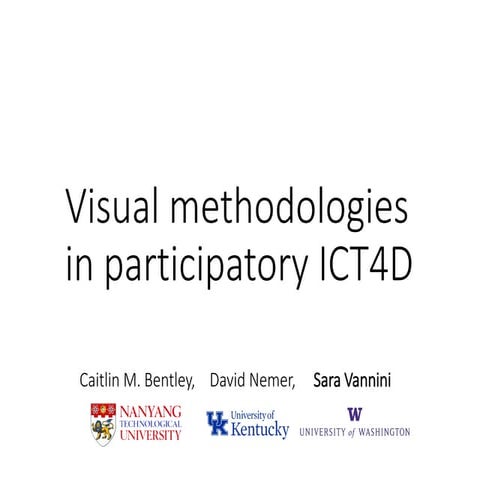 Visual Methodologies in Participatory ICT4D