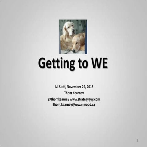 Change, communication and collaboration