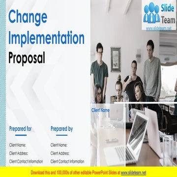 Change Implementation Proposal PowerPoint Presentation Slides
