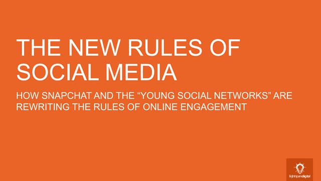 How Snapchat is Changing the Rules of Engagement