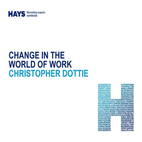 Change in the world of work - Christopher Dottie Hays