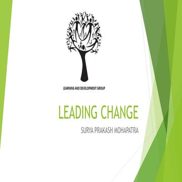 Surya Prakash Mohapatra- Leading Change