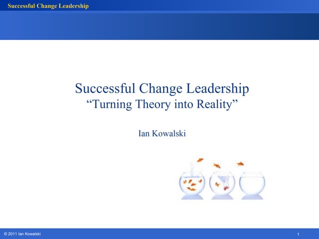 Change leadershipa