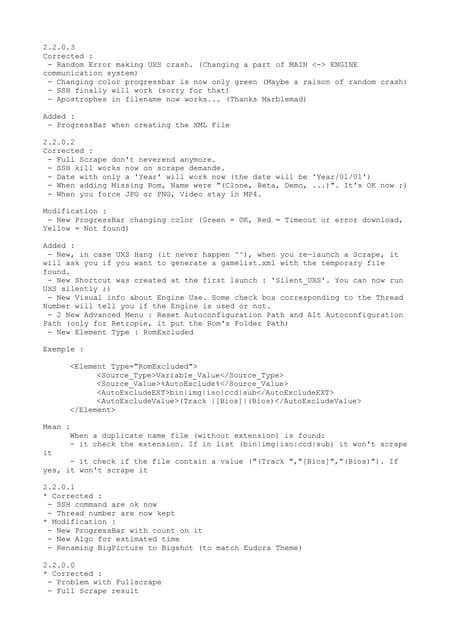 Changelog