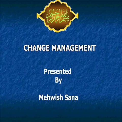 Change management