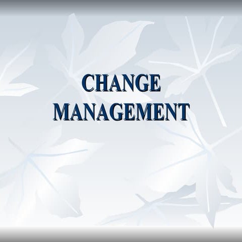 Changemanagement