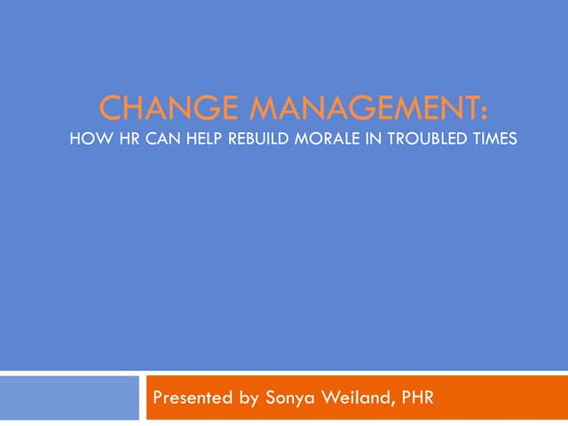 Change Management
