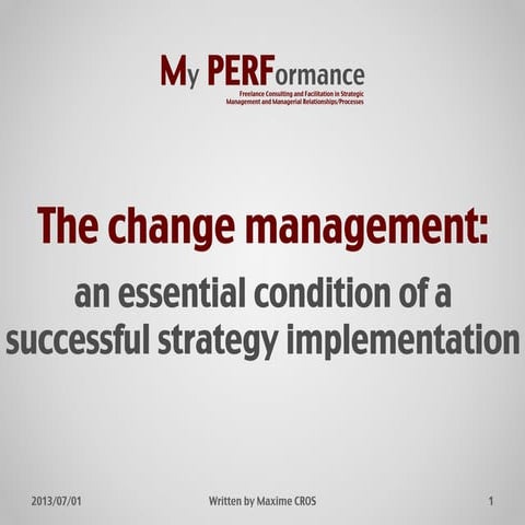 Change management
