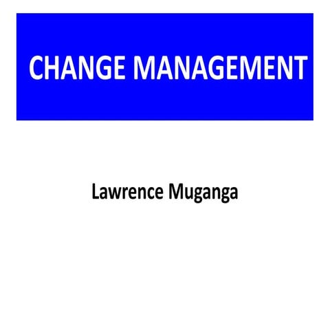 Change Management